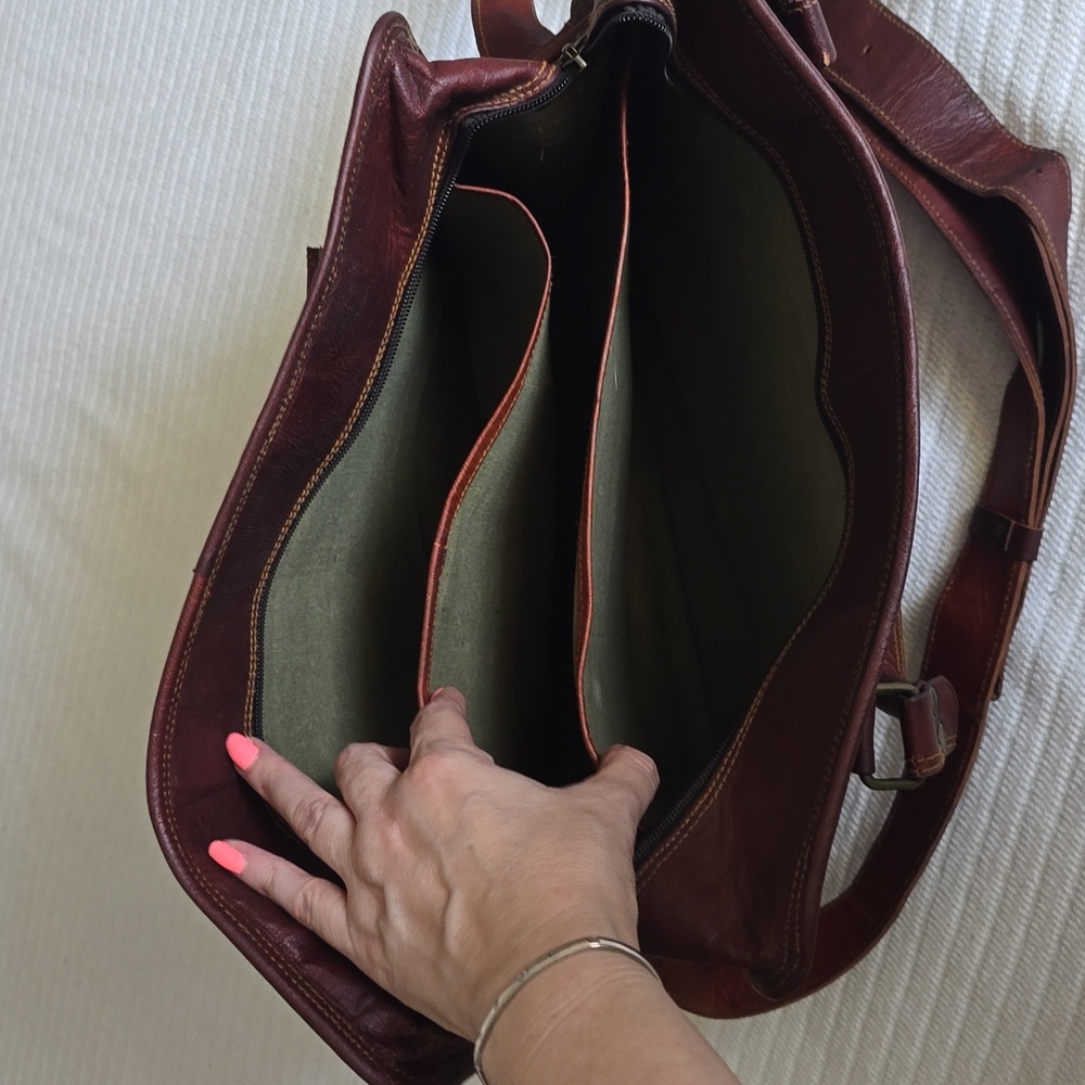 Leather Messenger Bag - Picture 8 of 8